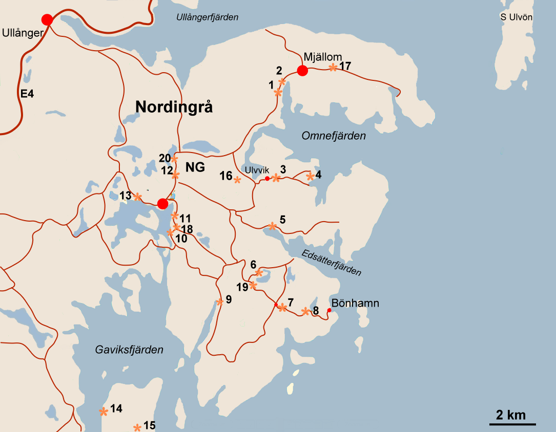 Fundorte Nordingrå