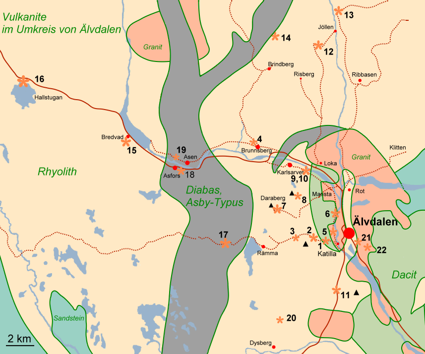 Kartenausschnitt Aelvdalen