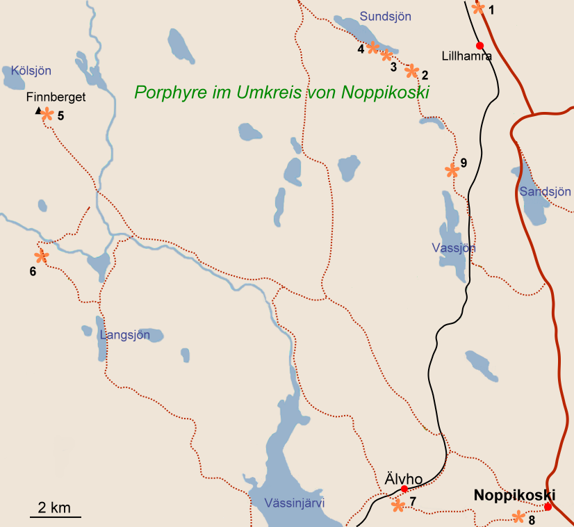 Kartenausschnitt Noppikoski