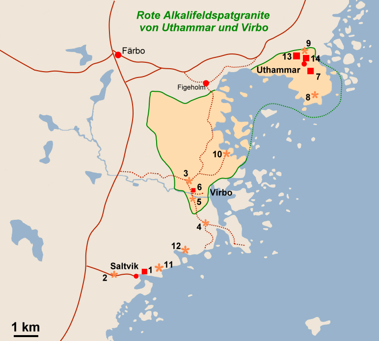 Kartenausschnitt Virbo-Uthammar